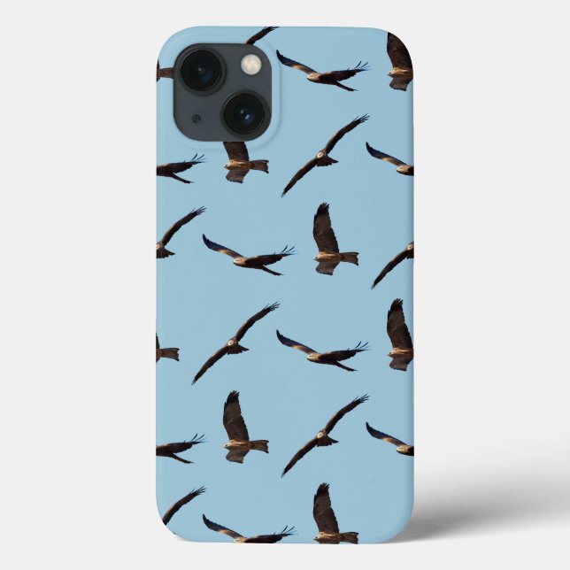 Black Kite Frenzy iPad Mini Case (Choose Colour) (Back)