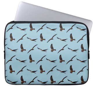 Black Kite Frenzy Laptop Sleeve (Choose Colour)