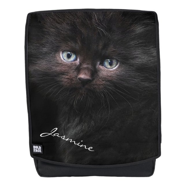 Black Kitten Backpack (Front)