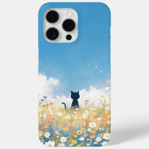 Black Kitten Daydream iPhone 15 Pro Max Case