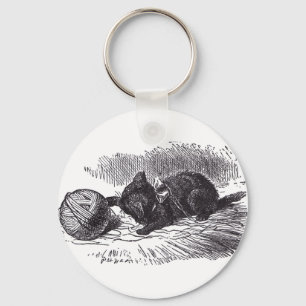 Black Kitten Key Ring