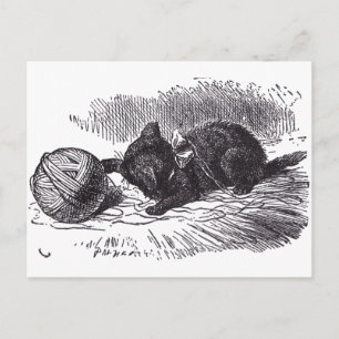 Black Kitten Postcard