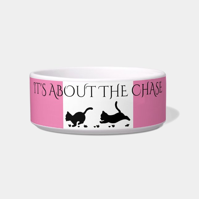 Black kittens feeding bowl customised! (Front)