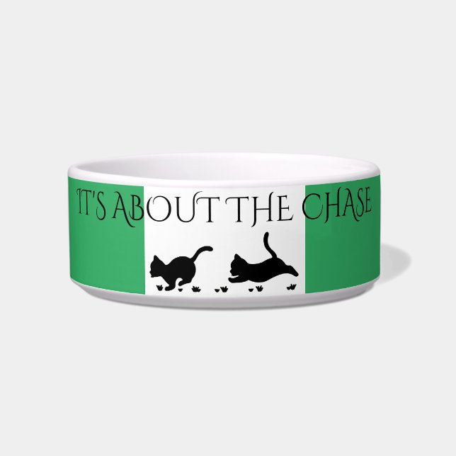 Black kittens feeding bowl customised! (Front)