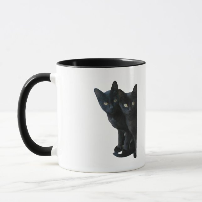 Black kittens mug (Left)