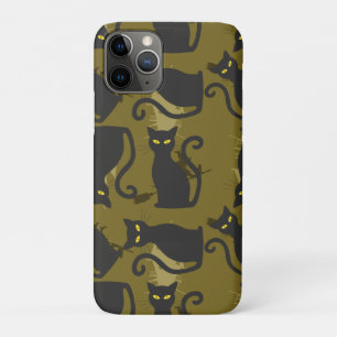 Black Kitty Cat Metallizer Factory Deco  iPhone 11 Pro Case