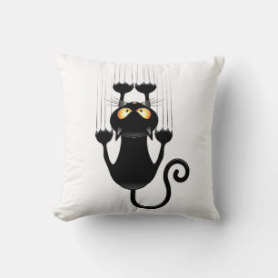 Black kitty cushion