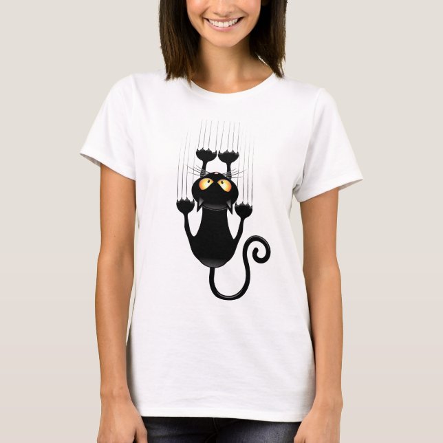 Black kitty T-Shirt (Front)