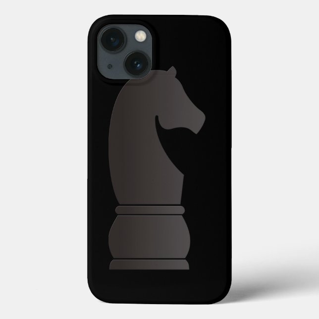 Black knight chess piece Case-Mate iPhone case (Back)
