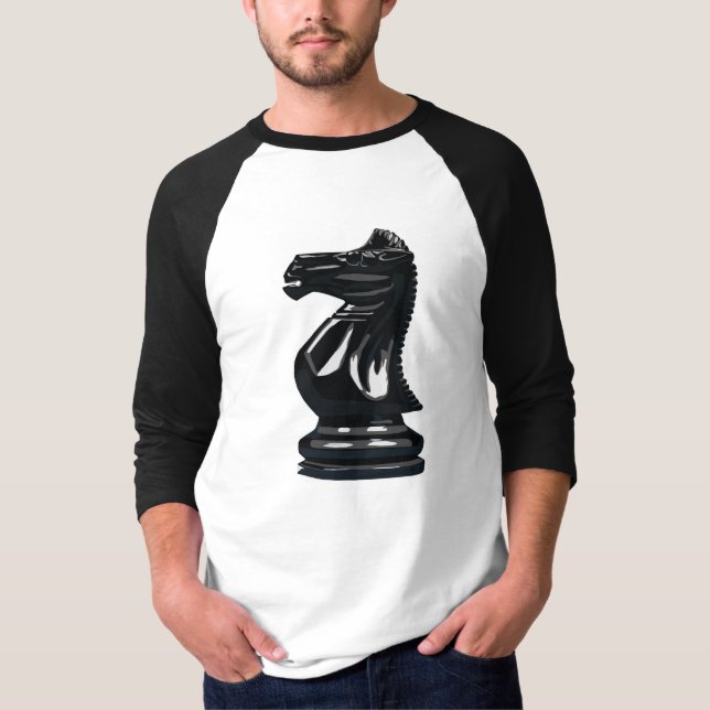 Black Knight raglan T-Shirt (Front)