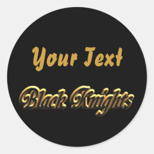 Black Knights-stickers Classic Round Sticker
