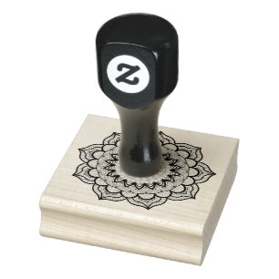 Black Knot Mandala Rubber Stamp