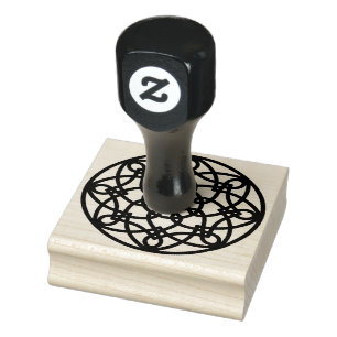 Black Knot Mandala Rubber Stamp