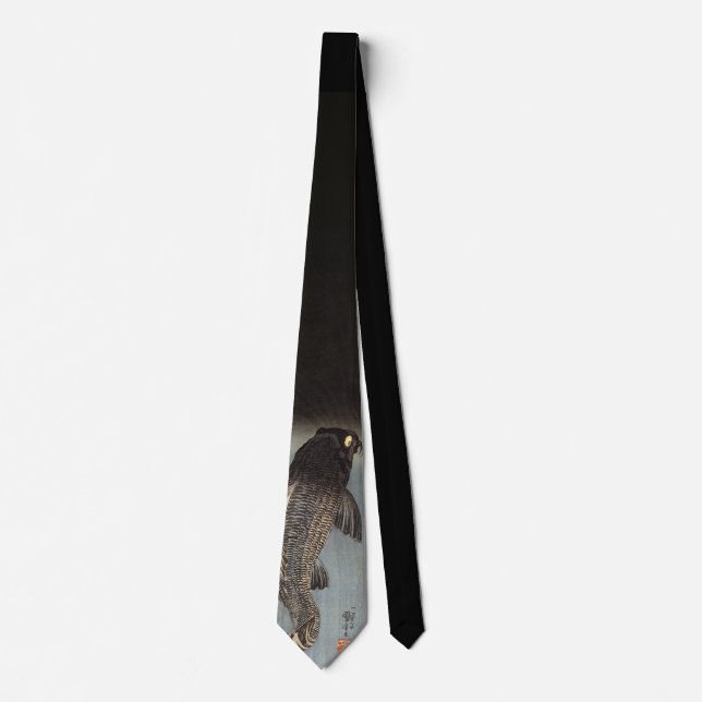 Black Koi Fish Tie (Front)
