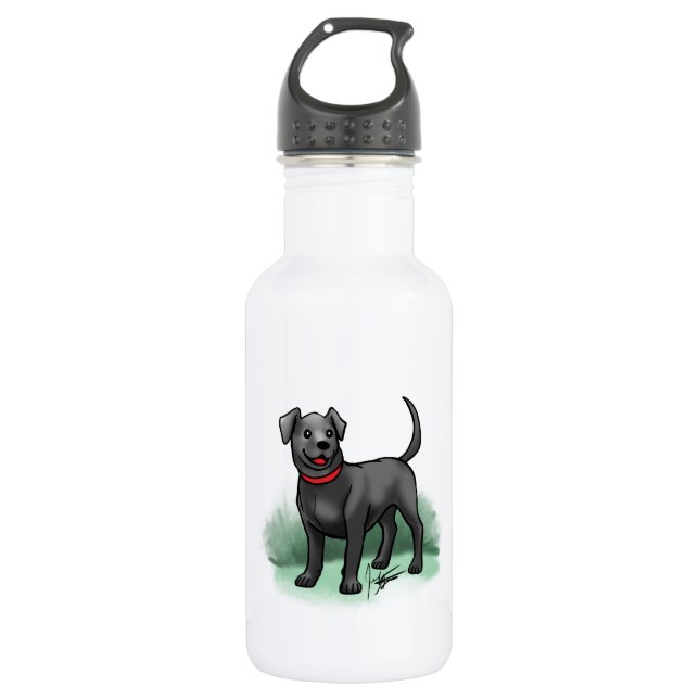 Black Lab 532 Ml Water Bottle (Front)