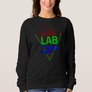 Black Lab  80s Black Labrador Sweatshirt