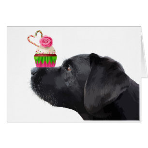 Black Lab All Occasion Card - Cupcake Cards