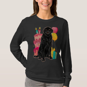 Black Lab Animal Pet Dog Kids Birthday Black Lab T-Shirt
