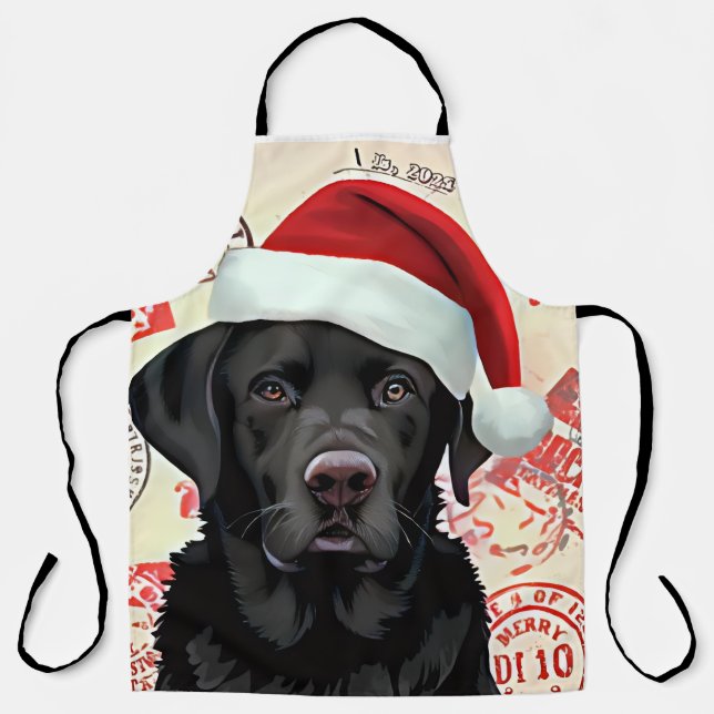 Black lab apron (Front)