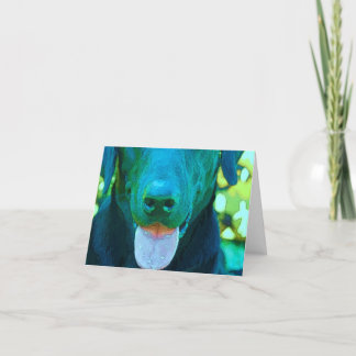 Black Lab Art Card