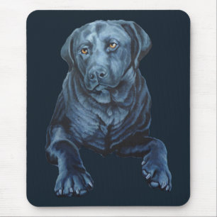 Black Lab Art Mousepad Labrador Retriever Dog Gift