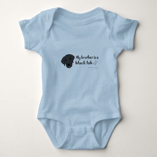 black lab baby bodysuit