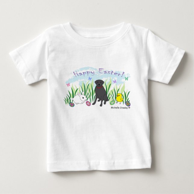 black lab baby T-Shirt (Front)