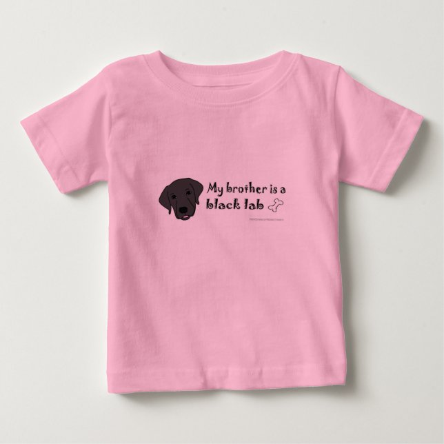 black lab baby T-Shirt (Front)