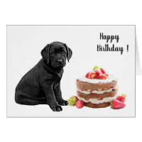 Black lab birthday cake best sale