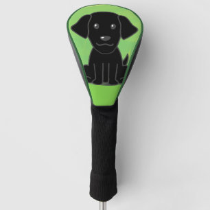 black lab cartoon new second golf head cover