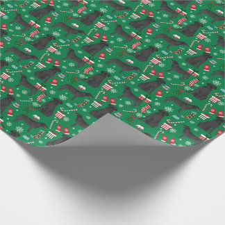 Black Lab Christmas dog Wrapping Paper