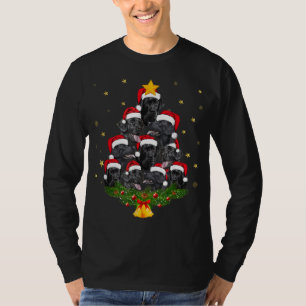 Black Lab Christmas Tree Dog Lover Xmas Funny Cute T-Shirt