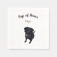 Black Lab Cocktail Napkins