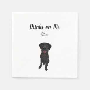 Black Lab Cocktail Napkins