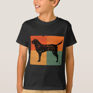 Black Lab Colour Blocks Grunge Distressed Vintage T-Shirt