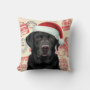 Black lab cushion