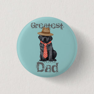 Black Lab Dad 3 Cm Round Badge