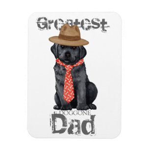 Black Lab Dad Magnet