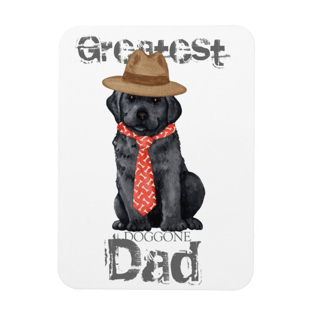 Black Lab Dad Magnet (Vertical)
