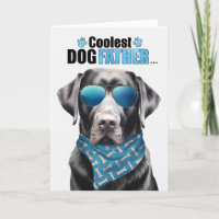 Black Lab Dog Coolest Dad Father's Day