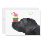 Black Lab Dog & Cupcake - Dog Lover Birthday Party