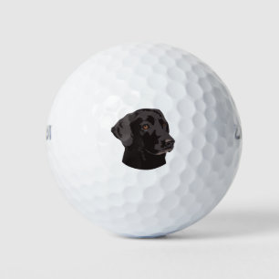 Black Lab dog Golf Balls