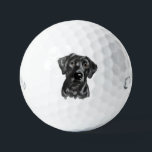 Black Lab Dog Golf Balls<br><div class="desc">Elevate your golf game with our Black Lab Dog Golf Balls. Perfect for dog lovers and golf enthusiasts, these high-quality golf balls feature charming illustrations of loveable Black Labs, adding a unique and fun element to your time on the course. Crafted for performance and durability, our golf balls ensure a...</div>
