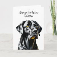 Black Lab Dog Lovers | Personalised Birthday