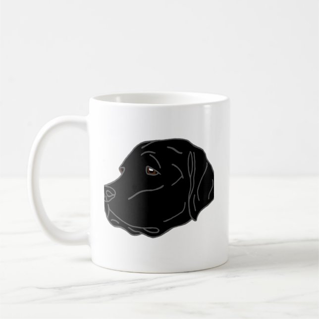 Black Lab Dog Mum Mug (Left)