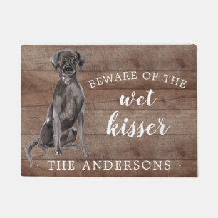Black Lab Dog Personalised Door Mat
