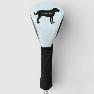 Black Lab Dog Personalised Name Golf Head Cover