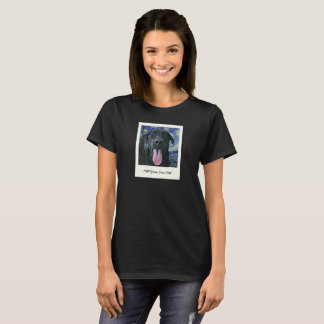 Black Lab Dog Pet Personalized Photo and Text T-S T-Shirt