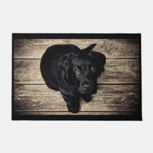 Black lab doormat. doormat