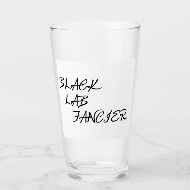 black lab fancier glass (Front)